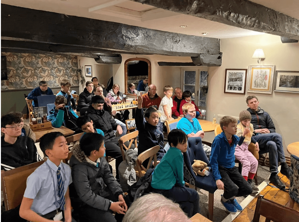 Chess training session at North Cardiff Chess Club